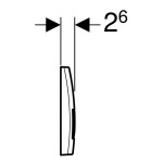 GEBERIT KOMBIFIXBasic vč. chromového tlačítka DELTA 51 + WC bez oplachového kruhu Edge + SEDÁTKO 110.100.00.1 51CR EG1