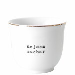 Bella Rose Porcelánový obal na květináč Nejsem suchar 10 cm, bílá barva, zlatá barva, porcelán