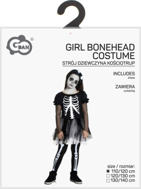 Kostým Kostlivec holčičí 110/120 cm