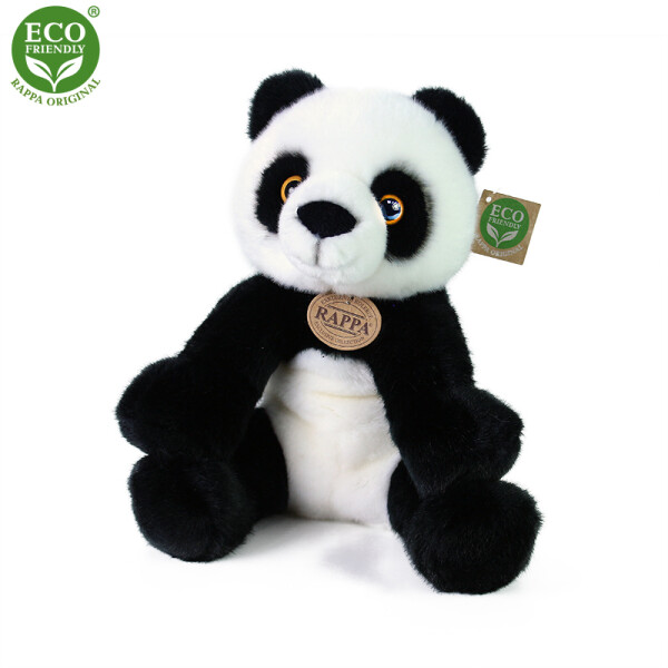 Plyšová panda sedící 30 cm ECO-FRIENDLY