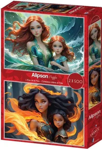 ALIPSON Puzzle Mere et Fille: L'Eau et le Feu