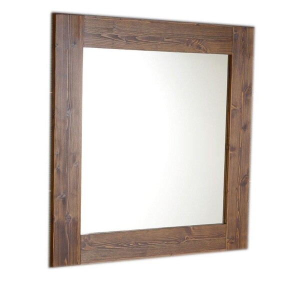 SAPHO - BRAND zrcadlo v dřevěném rámu 60x80cm, mořený smrk BA058S