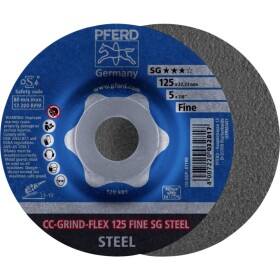 PFERD 64187125 CC-GRIND-FLEX 125 SG STEEL FINE brusný kotouč Průměr 125 mm Ø otvoru 22.23 mm 10 ks