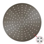 RAV Slezák - Hlavová sprcha kulatá kovová ø 30 cm s 4-otvorovými tryskami, Metal Grey - kartáčovaná KS0001/4MGK KS0001/4MGK