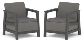 KETER SCANDI LINEA DUO SET - Mountain Grey/Grafit