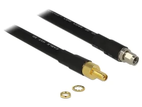 Delock Anténní kabel RP-SMA (M) - RP-SMA (F) 0,4 m / Anténní kabel / Low Loss CFD400 / Prodlužovací (13012)