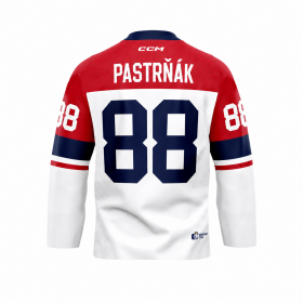 Dres české hokejové reprezentace David Pastrňák #88 2026 CCM Fandres replica - bílý Velikost: M