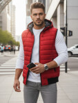 Pánská červená vesta FashionStreet TX4265 XL