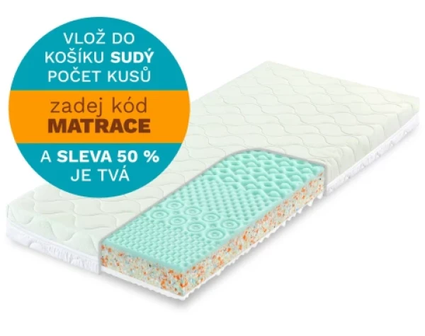 Oboustranná matrace Aloe XXL 90x200 cm