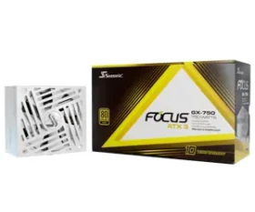Seasonic FOCUS GX-750 ATX 3.1 bílá / PC síťový zdroj / 750 W / 80+ Gold / 135 mm (FOCUS-GX-750-V4-WHITE)