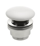 SAPHO - Umyvadlová výpust 5/4“, click-clack, keramická zátka, 5-63, bílá WEH060