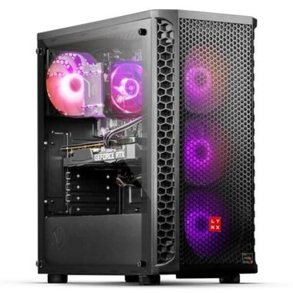 LYNX Challenger (10463059) černá / AMD Ryzen 7 5700X 3.4GHz / 32GB / 1TB SSD / RTX 4070 SUPER 12GB / W11H (10463059)