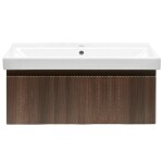 Koupelnová skříňka s umyvadlem SAT Evolution 98x30x44,8 cm ořech mat SATEVO100NAU1 SATEVO100NAU1