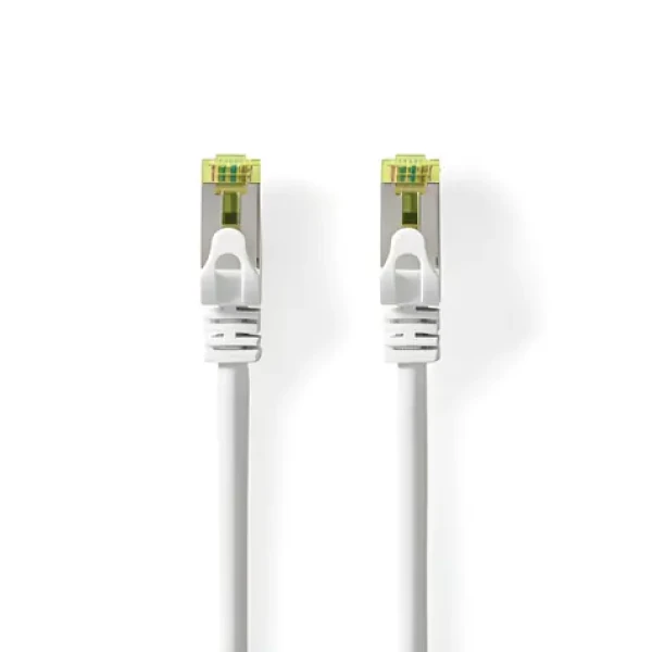 Nedis Síťový kabel CAT7 bílá / Patch kabel / S/FTP / RJ45 - RJ45 / 1 m / LSZH (CCGL85420WT10)