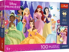 TREFL Puzzle Premium Plus Kids Disney princezny: Odpočinek