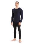 Pánské merino triko dlouhý rukáv ICEBREAKER Mens 200 Oasis LS Crewe, Midnight Navy velikost: M