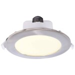 Paulmann 92907 Whirl LED vestavné svítidlo, LED, pevně vestavěné LED, 4.9 W, hliník (kartáčovaný), saténová, sada 3 ks