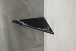 SAPHO - ABELINE rohová police rockstone 250x250, black attica AE250-0598