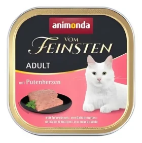 Animonda Vom Feinsten Cat krůtí srdíčka / Paštika pro kočky / 100 g