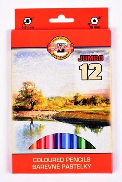 Koh-i-noor pastelky JUMBO 12