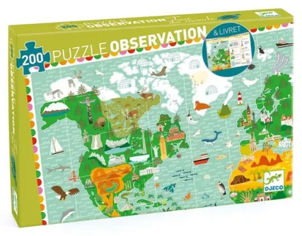 DJECO Puzzle Observation: Kolem světa