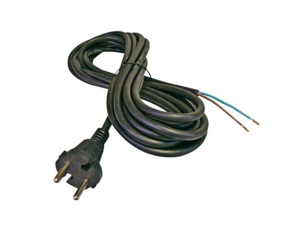 Flexo šňůra gumová 2x1,0mm2 3m černá GETI - rozbaleno - bez originálního obalu