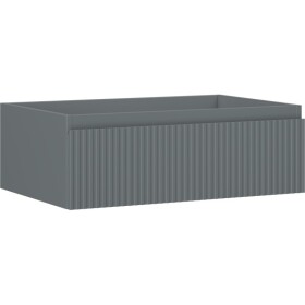 MEXEN/S - Rivel koupelnová skříňka pod umyvadlo 70, 1 šuplík, reliéf , grafit mat 91A20-07023-1-BF66