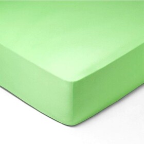 DekorTextil Jersey napínací prostěradlo světle zelené ROZMĚR: (š/d/v) 160 x 200 x 20 cm
