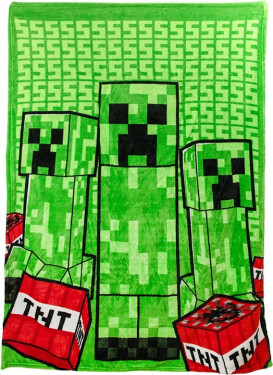 Minecraft Creeper deka s polštářem - EPEE Merch - Red Robin