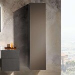 GEBERIT - Xeno 2 Skříňka vysoká 170x40 cm, zrcadlo uvnitř, šedobéžová 500.503.00.1