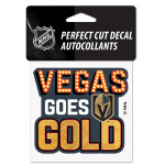 Wincraft Samolepka Vegas Golden Knights NHL Perfect Cut Decal SLOGAN% 1 ks