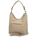 Moderní dámská koženková kabelka na rameno Dinara, taupe