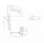 VILLEROY & BOCH - Subway 3.0 Bidetová baterie s výpustí, chrom TVB11200100061