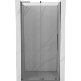 MEXEN/S - Velar L posuvné sprchové dveře 90, transparent, grafit metal 871-090-003-01-95