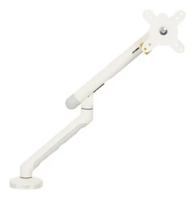 BakkerElkhuizen BE Flexible Single bílá / Stolní rameno pro monitor / VESA 75x75-100x100mm / nosnost 10 kg (BNEBFSW)