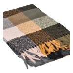 Hravá dámská šála ze 100% viskózy Elena, černá MIX