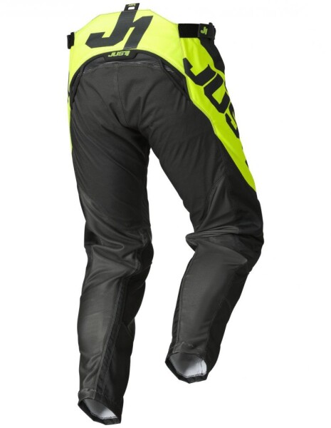 Moto kalhoty Just1 J-Force Vertigo šedo/fluo žluté - 32