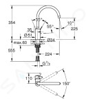 GROHE - Eurosmart Cosmopolitan Dřezová baterie, chrom 3284320E