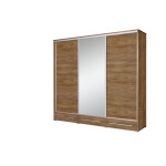 Šatní skříň Hajfa Barva korpusu: Dub burgundský, Rozměry: 255 cm