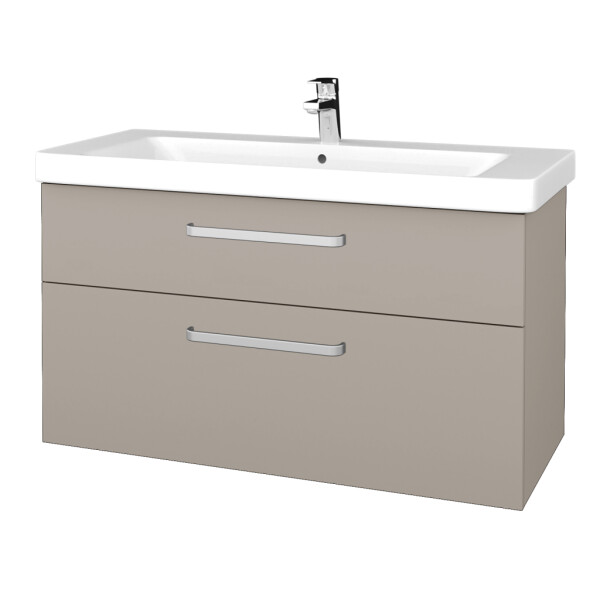 Dřevojas - Umyvadlová skříňka Q MAX SZZ2 105 - N07 Stone / Úchytka T01 / N07 Stone 331832A