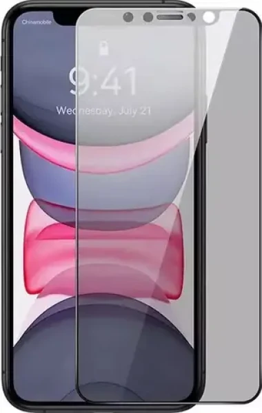 Baseus SGQP051002 Tvrzené sklo s privátním filtrem pro Apple iPhone 11/XR / 0.3 mm (SGQP051002)