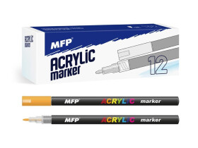 Akrylový popisovač 1 mm - oranžový