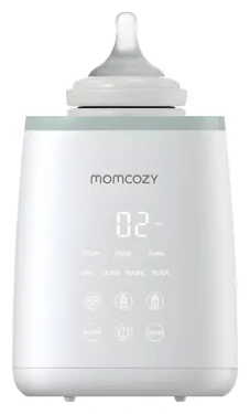 Momcozy MW01 6v1 bílá / Ohřívačka kojeneckých lahví / Dotykové ovládání / LCD displej / Ohřev i rozmrazování / 500 W (MW001-WH94NB-A)