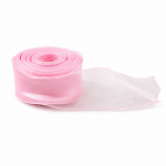 Cake star organzová stuha růžová šířka 6 cm