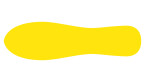 Djois podlahové samolepicí značení - tvar stopa, 28 x 8,4 cm, žlutá, 1 ks