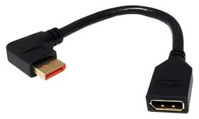 InLine DisplayPort redukce DP(F)-DP(M) lomená vlevo, 0,15 m / Redukce / DisplayPort 1.4 / HBR3 / 8K 30Hz (17159L)