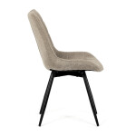 Jídelní židle, hnědá, látka, HC-T1130 CAP2