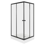 KERRA - Sprchový kout Olga černá SQ 100x100(bez vaničky) 5907548125927