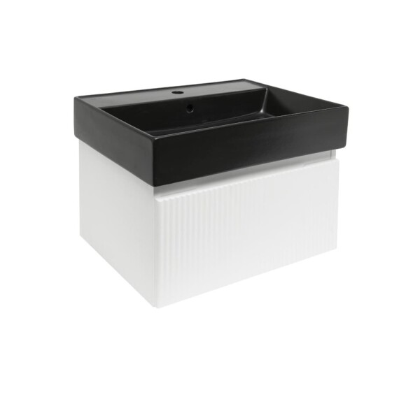Koupelnová skříňka s umyvadlem SAT Evolution 58x30x44,8 cm bílá mat SATEVO60WMU2B SATEVO60WMU2B