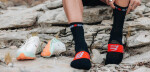 Kompresní ponožky Compressport Ultra Trail Socks V2.0 - Begonia/Neon Pink Velikost: EU 42-44